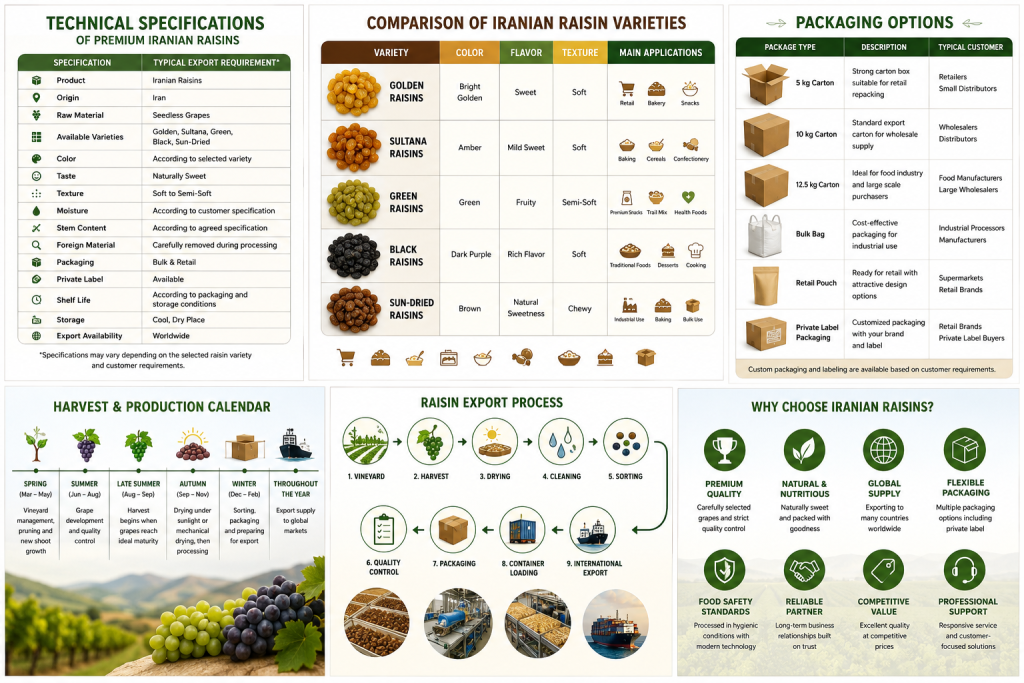 Golden raisin production process in Iran